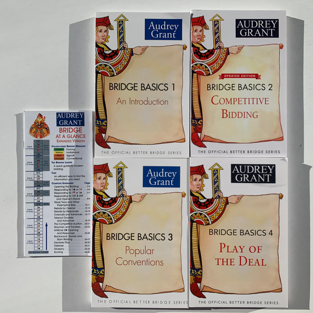 Audrey Grant Bridge Basics Bundle: Basics 1, 2, 3, 4 and Bridge At A Glance